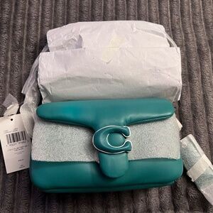 Coach Mini Leather Pillow Tabby